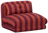 Habitat Lexi Single Fabric Chairbed - Red Stripe