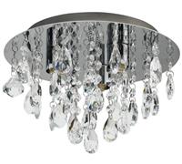 Argos Home Ivy Glass Droplet Ceiling Light - Chrome