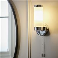 Argos Home Opal Glass Bathroom Wall Light - Polished Chrome