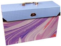 Cathedral A4 Expanding File Box - Rose Gold