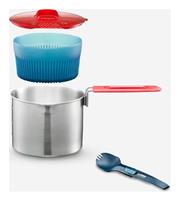 Decathlon Stainless Steel Cookset Mt500 1 Person