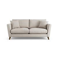 Habitat Lomond Fabric 3 Seater Sofa - Natural - Dark Leg