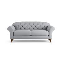 Habitat Brooker Fabric 3 Seater Sofa - Grey - Dark Leg