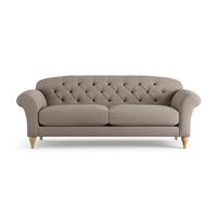 Habitat Brooker Fabric 4 Seater Sofa - Mocha - Ash Leg