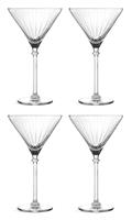 Habitat Optic Set of 4 Martini Glasses