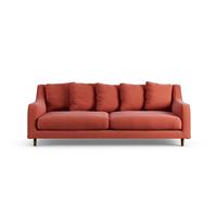 Habitat Swift Fabric 3 Seater Sofa - Papaya - Dark Leg