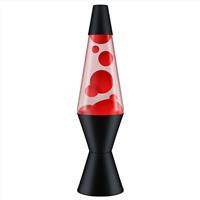 Lava 14.5in Black Lava Lamp - Red & Clear