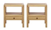 Habitat Radius 2 Bedside Tables Set - Oak