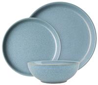 Denby Elements 12 Piece Stoneware Dinner Set - Blue