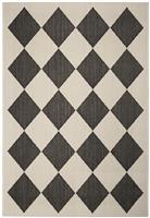 Homemaker Polypropylene Black Rectangle Rug - 160 x 230cm