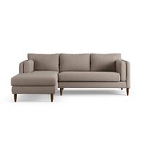 Habitat Newington Left Hand Corner Sofa - Mocha - Dark Leg