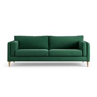 Habitat Newington Fabric 4 Seater Sofa - Green - Ash Leg