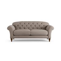 Habitat Brooker Fabric 3 Seater Sofa - Mocha - Dark Leg