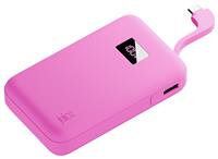 Juice 10000mAh Integrated 2 Portable Power Bank - Pink