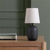 Habitat Mini Ashi Ceramic Table Lamp - Black