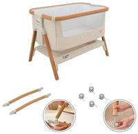 Tutti Bambini Cozee Walnut Cocoon Bedside Crib