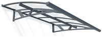 Palram Canopia 2230mm Amsterdam Door Cover Awning Grey Clear