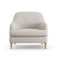 Habitat Frome Fabric Armchair - Natural - Ash Leg