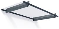 Palram Canopia 1500mm Nancy Door Awning - Grey Clear