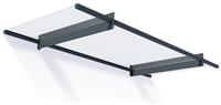 Palram Canopia 2050mm Nancy Door Awning - Grey Clear