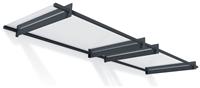 Palram Canopia 3000mm Nancy Door Awning - Grey Clear