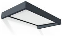 Palram Canopia 1600mm Sophia Door Awning Grey White Opal