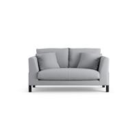 Habitat Aston Fabric 2 Seater Sofa - Grey - Black Leg