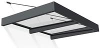 Palram Canopia 2000mm XL Sophia Door Awning - Grey Clear
