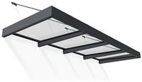 Palram Canopia 4000mm XL Sophia Door Awning - Grey Clear