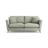 Habitat Lomond Fabric 3 Seater Sofa - Sage Green - Ash Leg