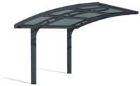 Palram Canopia 5000mm Carport Arizona Wave - Grey Solar Grey