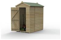 Forest Beckwood Shiplap Windowless Apex Shed - 4 x 6ft