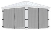 Palram Canopia Dallas 4 Piece Gazebo Netting Set 12 x 14ft