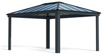 Palram Canopia Dallas Grey Garden Gazebo 12 x 16ft