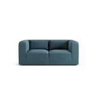 Habitat Lars Fabric 2 Seater Sofa - Blue - Ash Leg