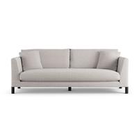 Habitat Aston Fabric 4 Seater Sofa - Natural - Black Leg