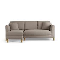 Habitat Aston Left Hand Corner Sofa - Mocha - Ash Leg