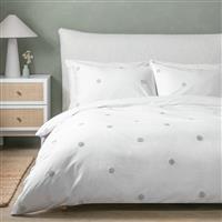 Habitat Tufted Grey Polka Dot Bedding Set - Single