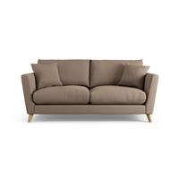 Habitat Lomond Fabric 3 Seater Sofa - Biscuit - Ash Leg