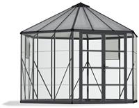 Palram Canopia Oasis Grey 12ft Hexagonal Greenhouse