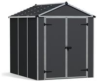 Palram Canopia Rubicon Plastic Grey Garden Shed - 6 x 8ft