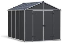Palram Canopia Rubicon Plastic Grey Garden Shed - 8 x 10ft