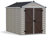 Palram Canopia 2 Box Plastic Tan Garden Shed 6 x 10ft