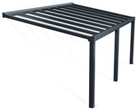 Palram Canopia Stockholm 3.4 x 5.9m Patio Cover Grey Clear
