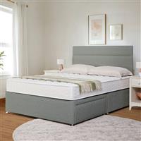 Argos Home Elmdon Small Double 2 Drawer Divan Bed - Grey