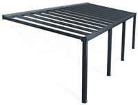 Palram Canopia Stockholm 3.4 x 9.5m Patio Cover Grey Clear