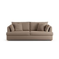 Habitat Holmfirth Fabric 3 Seater Sofa Bed - Biscuit-Ash Leg