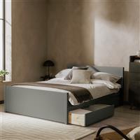 Habitat Jenson Small Double 4 Drawer Storage Bed Frame -Grey