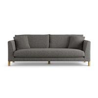 Habitat Aston Fabric 4 Seater Sofa - Charcoal - Ash Leg
