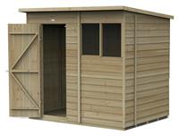 Forest 4Life Overlap 2 Windows Pent Shed - 7 x 5ft